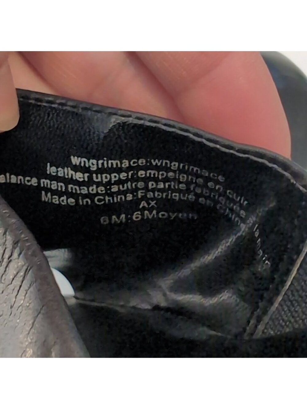 💠Nine West Grimace Black Leather Low Wedge Slide Sandals Womens Size 6 - Picture 10 of 11